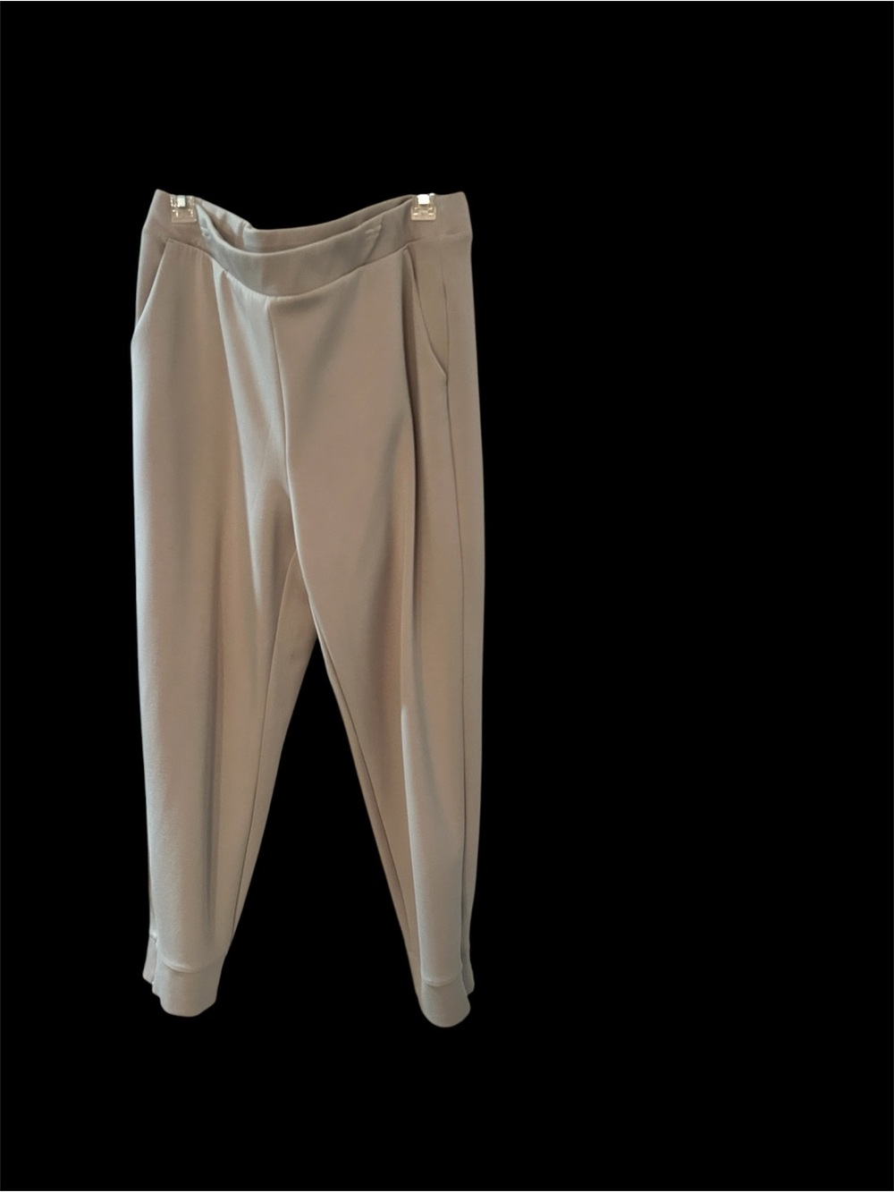 Chico's Zenergy Tapered Ankle Jogger Pants Beige Tan Size 2 (US Large)